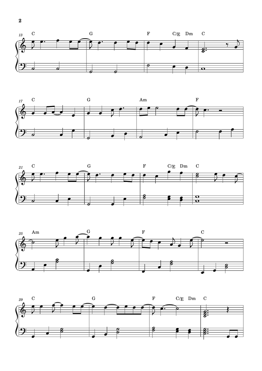 Let It Be Piano Solo scores gallery preview page 2