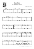 Offenbach - Can-Can (easy piano)