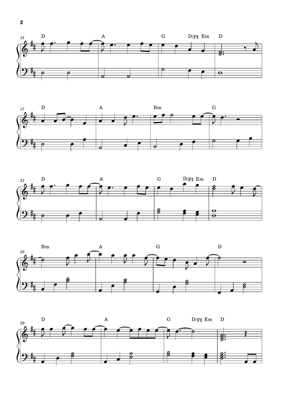 Let It Be Piano Solo scores gallery preview page 2