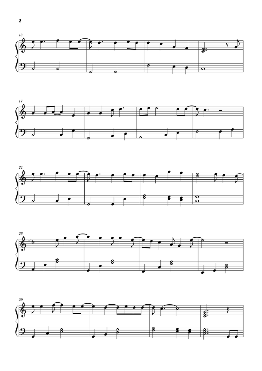 Let It Be Piano Solo scores gallery preview page 2