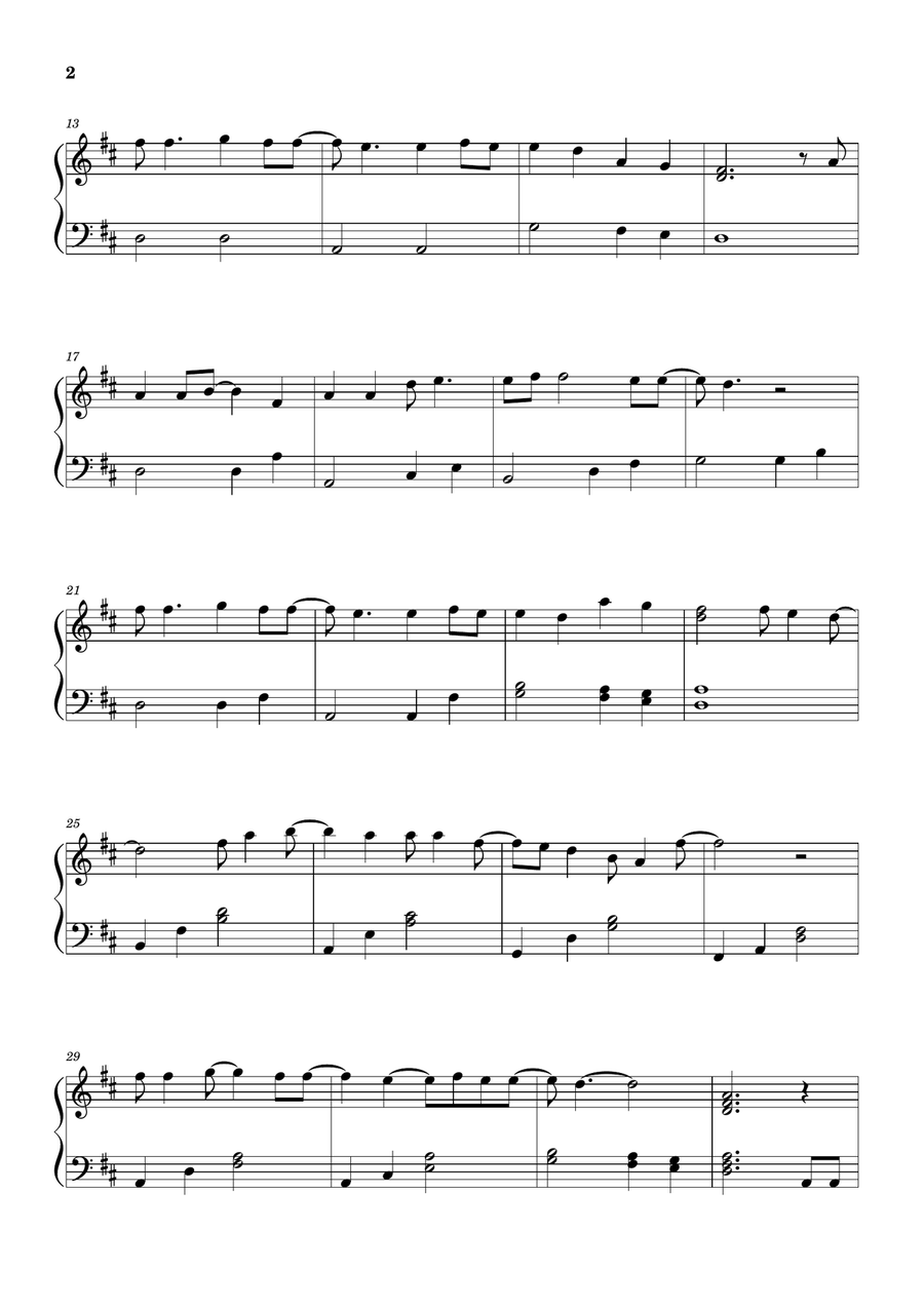 Let It Be Piano Solo scores gallery preview page 2