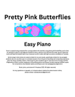 Pretty Pink Butterflies (Easy Beginner Piano)