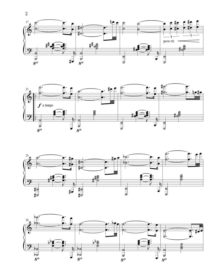 The Brides (Original Version) Piano Solo scores gallery preview page 2