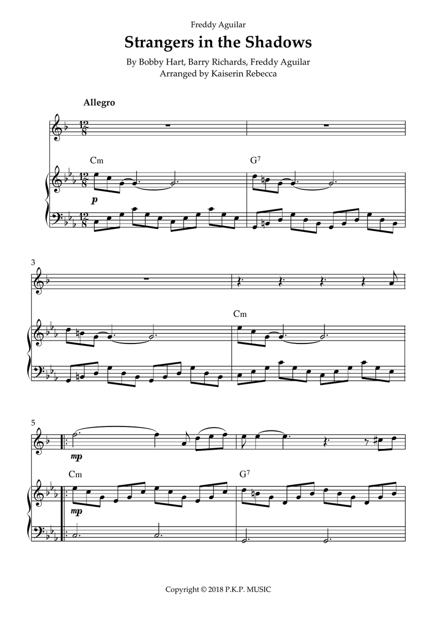 Strangers In The Shadows Strangers In The Shadows Tenor Saxophone scores gallery preview page 1