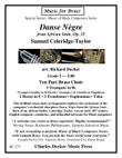 Danse Nègre from African Suite. Op. 35 for Ten Part Brass Choir