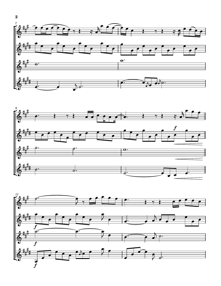 Come Jesus Come Saxophone Quartet scores gallery preview page 3