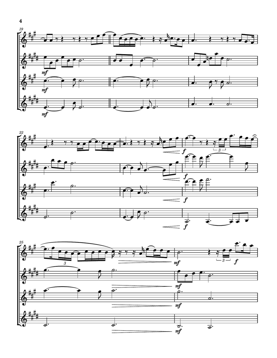 Come Jesus Come Saxophone Quartet scores gallery preview page 5
