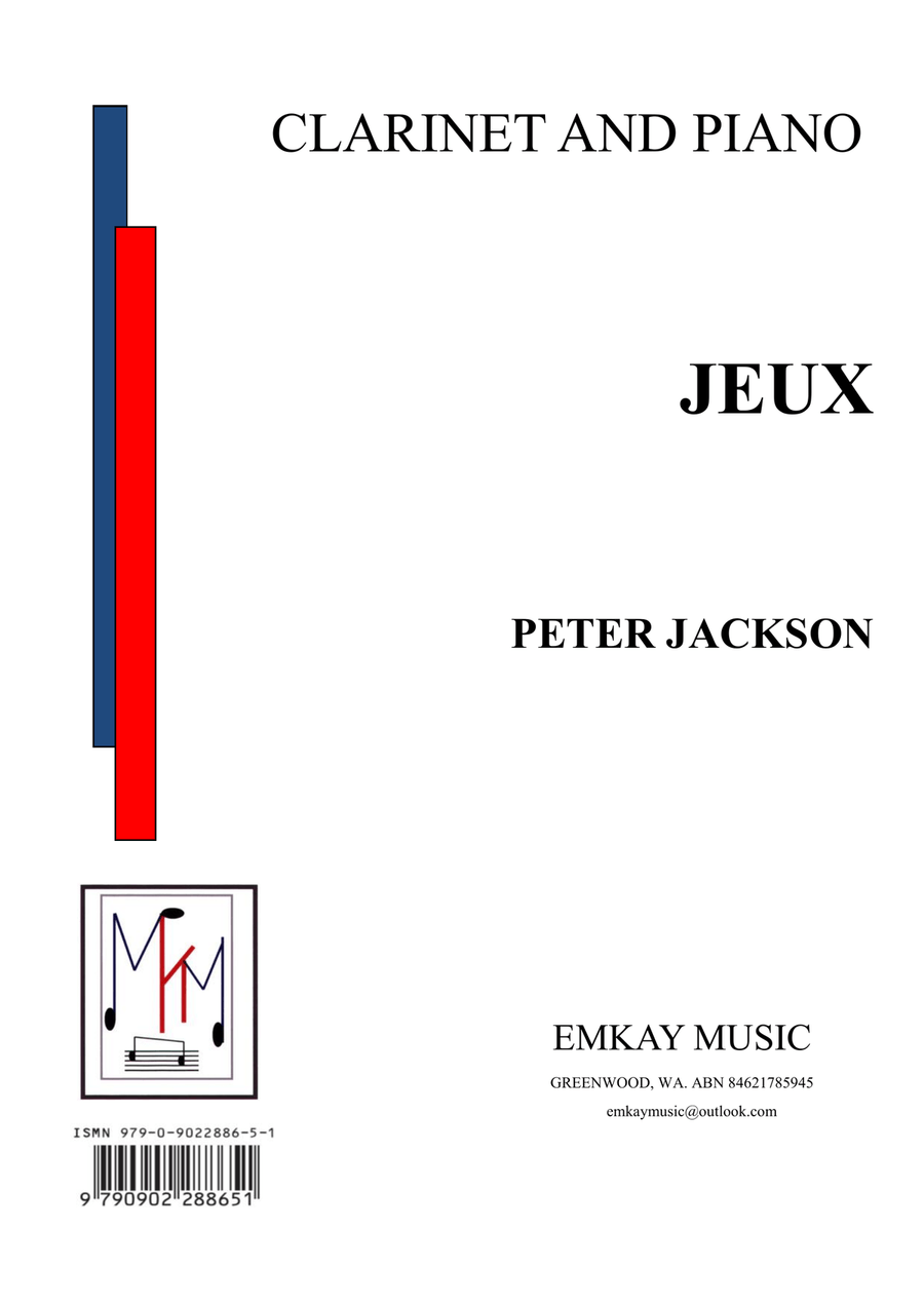 JEUX - CLARINET AND PIANO B-Flat Clarinet scores gallery preview page 1
