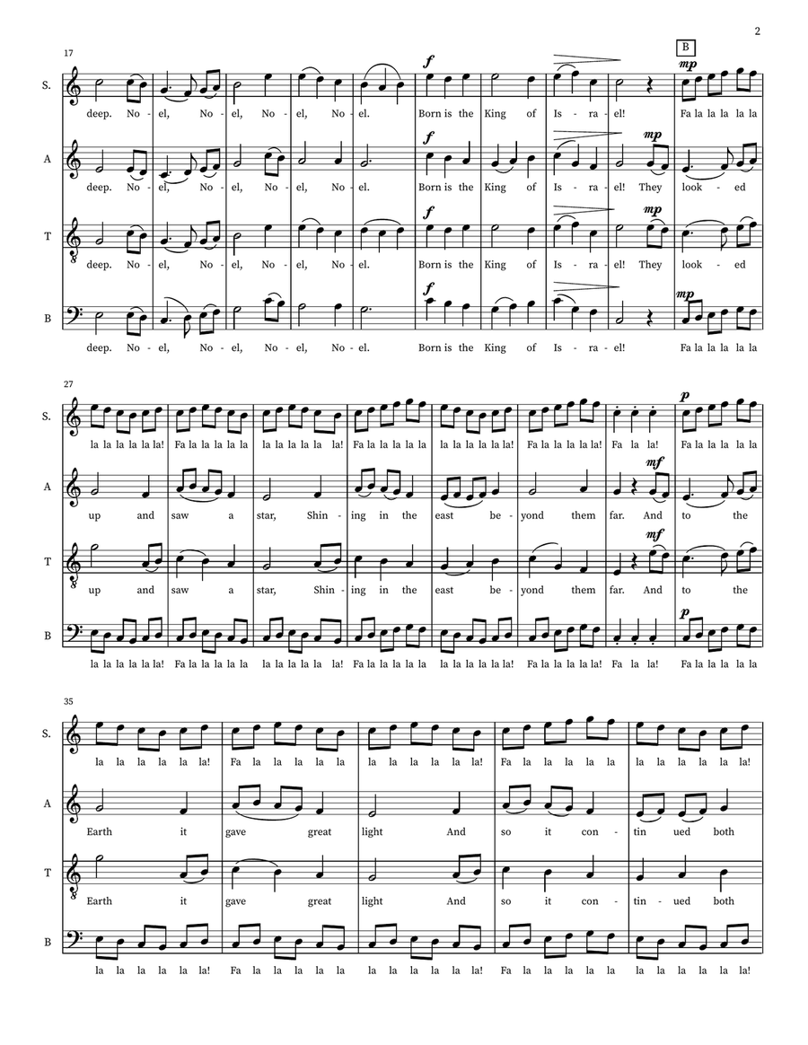 The First Noel The First Noel 4-Part scores gallery preview page 2