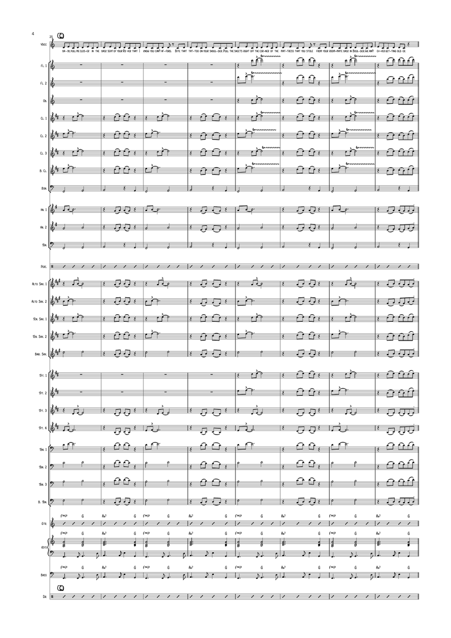 Closer Closer Concert Band scores gallery preview page 4