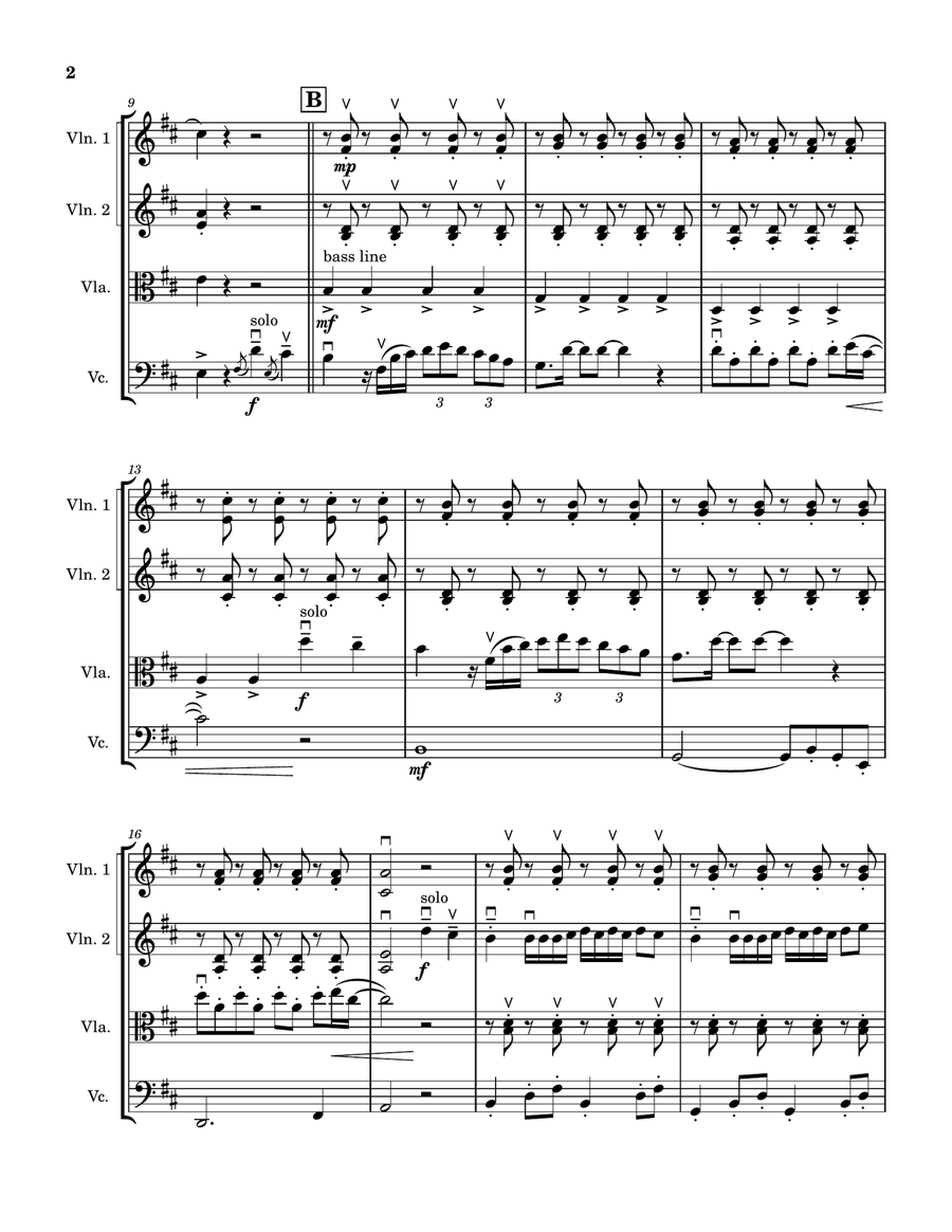 Despacito Despacito String Quartet scores gallery preview page 2