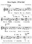 Hava Nagila - lead sheet + lyrics