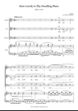 How Lovely is Thy Dwelling Place (SABar & piano)