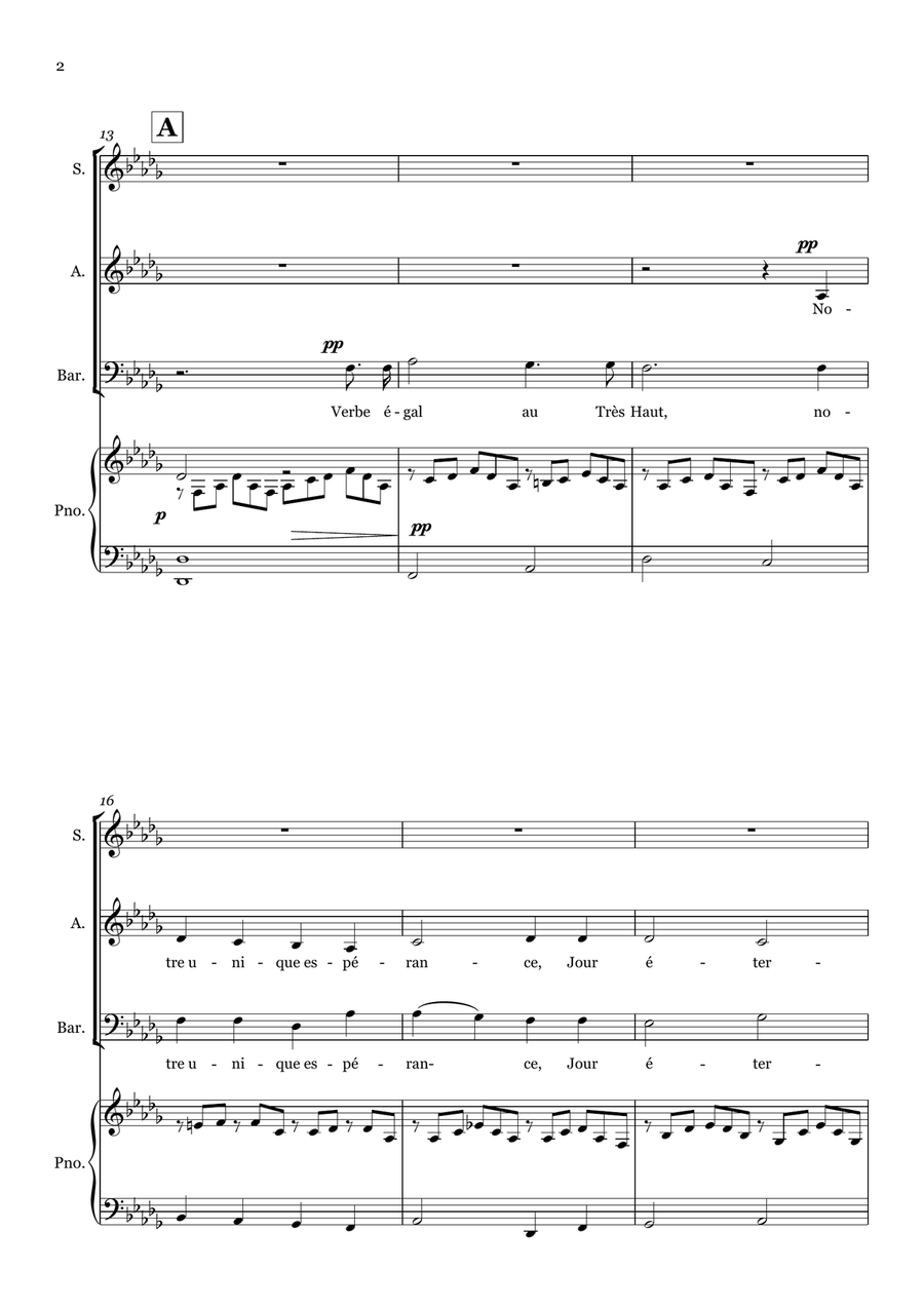 Cantique de Jean Racine Cantique de Jean Racine 3-Part scores gallery preview page 2