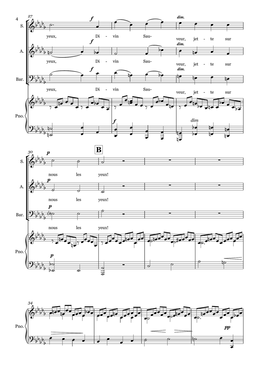 Cantique de Jean Racine Cantique de Jean Racine 3-Part scores gallery preview page 4