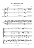 Ave Verum (SABar & Piano)