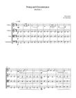 Pomp and Circumstance - String Quartet with chords - Score and parts