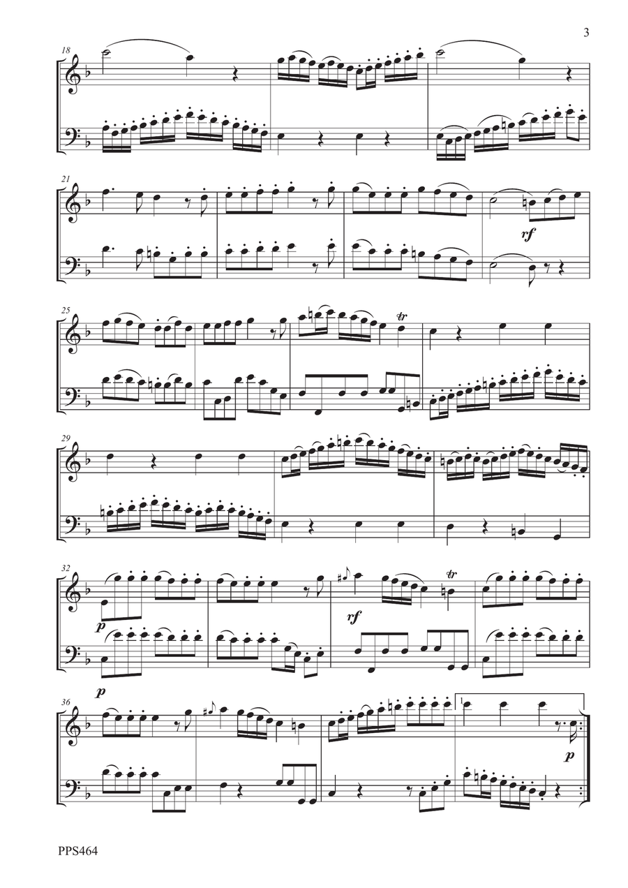 FIALA: DUETTO. IN FMAJOR FOR OBOE & BASSOON Rei F5.24 Woodwind Duet scores gallery preview page 3