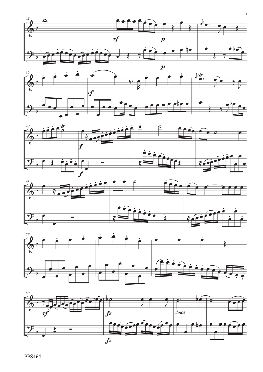 FIALA: DUETTO. IN FMAJOR FOR OBOE & BASSOON Rei F5.24 Woodwind Duet scores gallery preview page 5