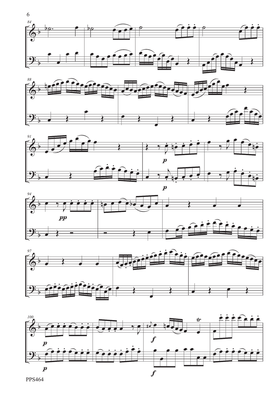 FIALA: DUETTO. IN FMAJOR FOR OBOE & BASSOON Rei F5.24 Woodwind Duet scores gallery preview page 6