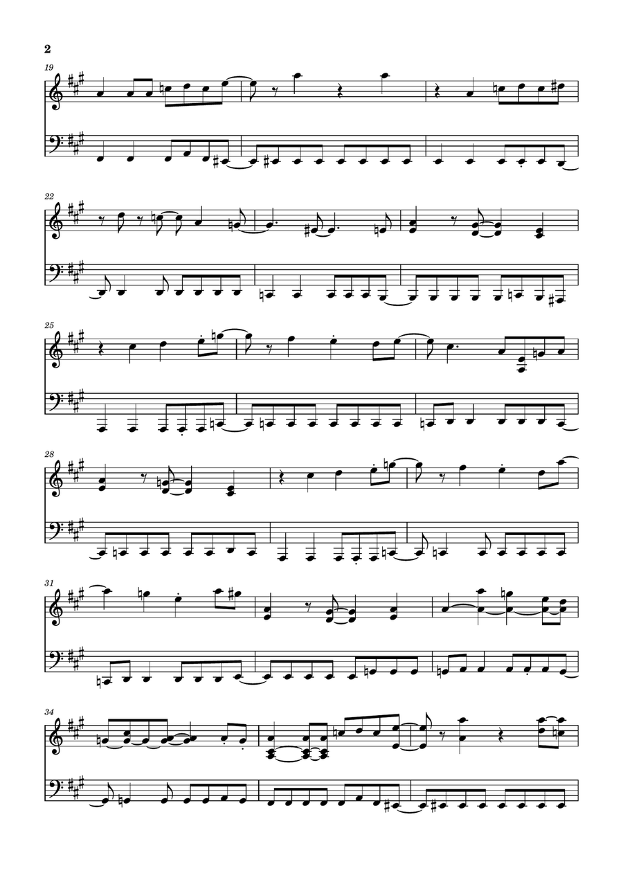 Big Wave Big Wave Piano Solo scores gallery preview page 2