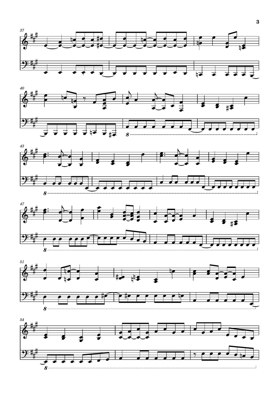 Big Wave Big Wave Piano Solo scores gallery preview page 3