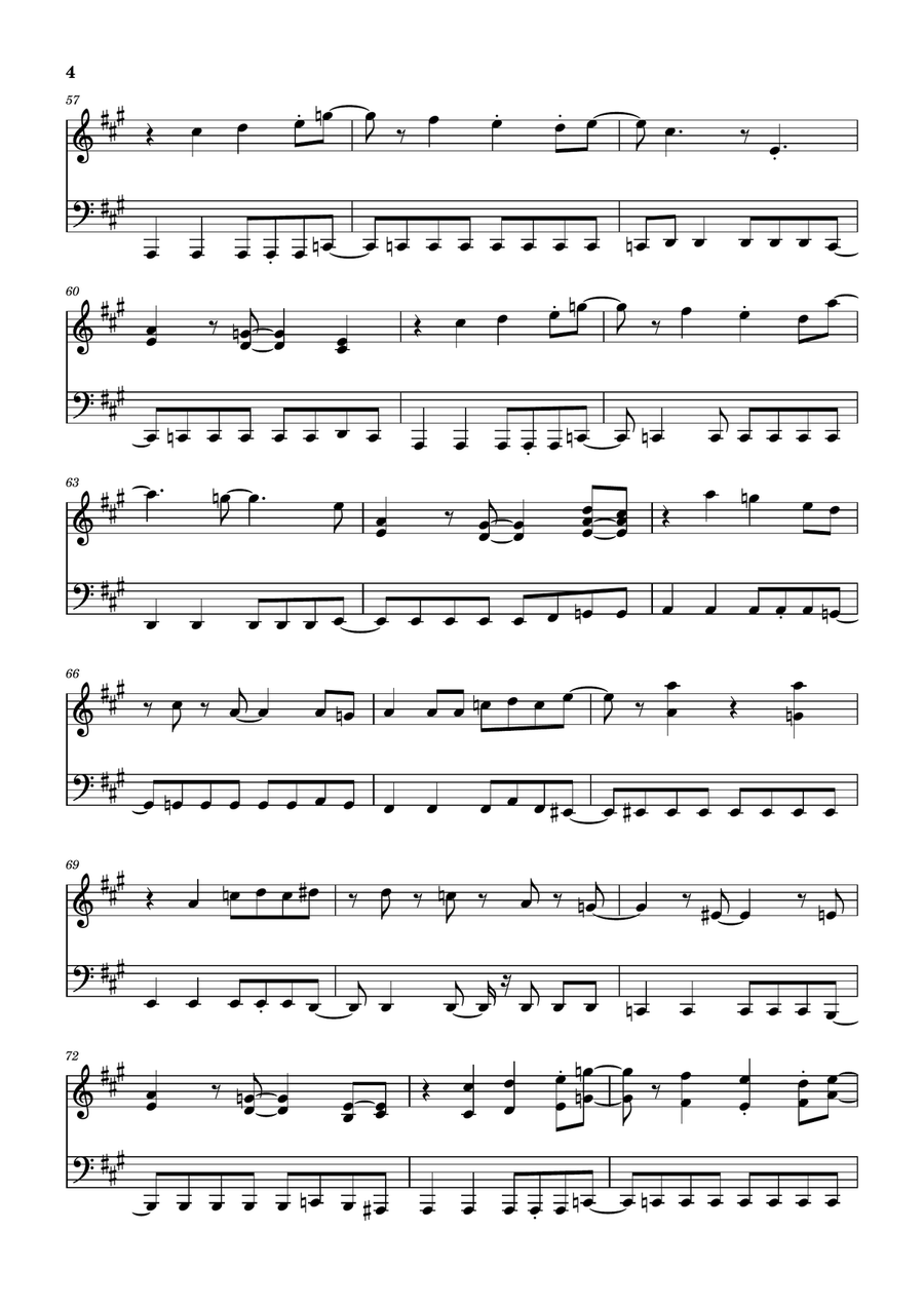 Big Wave Big Wave Piano Solo scores gallery preview page 4