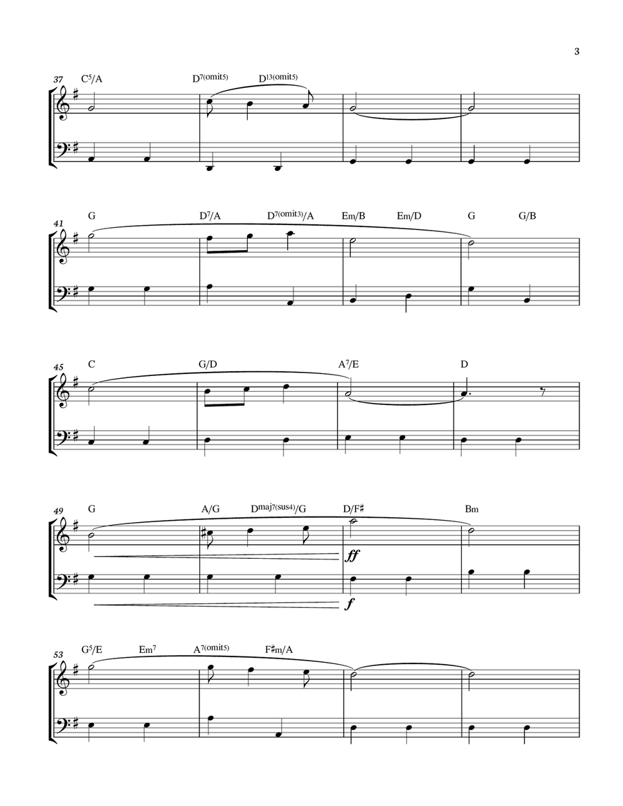 Pomp and Circumstance - Violin and Cello Duet with chords - Score and parts String Duet scores gallery preview page 3