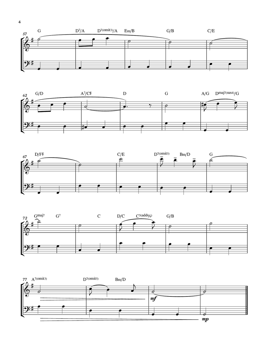 Pomp and Circumstance - Violin and Cello Duet with chords - Score and parts String Duet scores gallery preview page 4