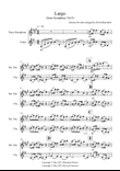 Largo (from The New Word) for Tenor Saxophone and Violin Duet
