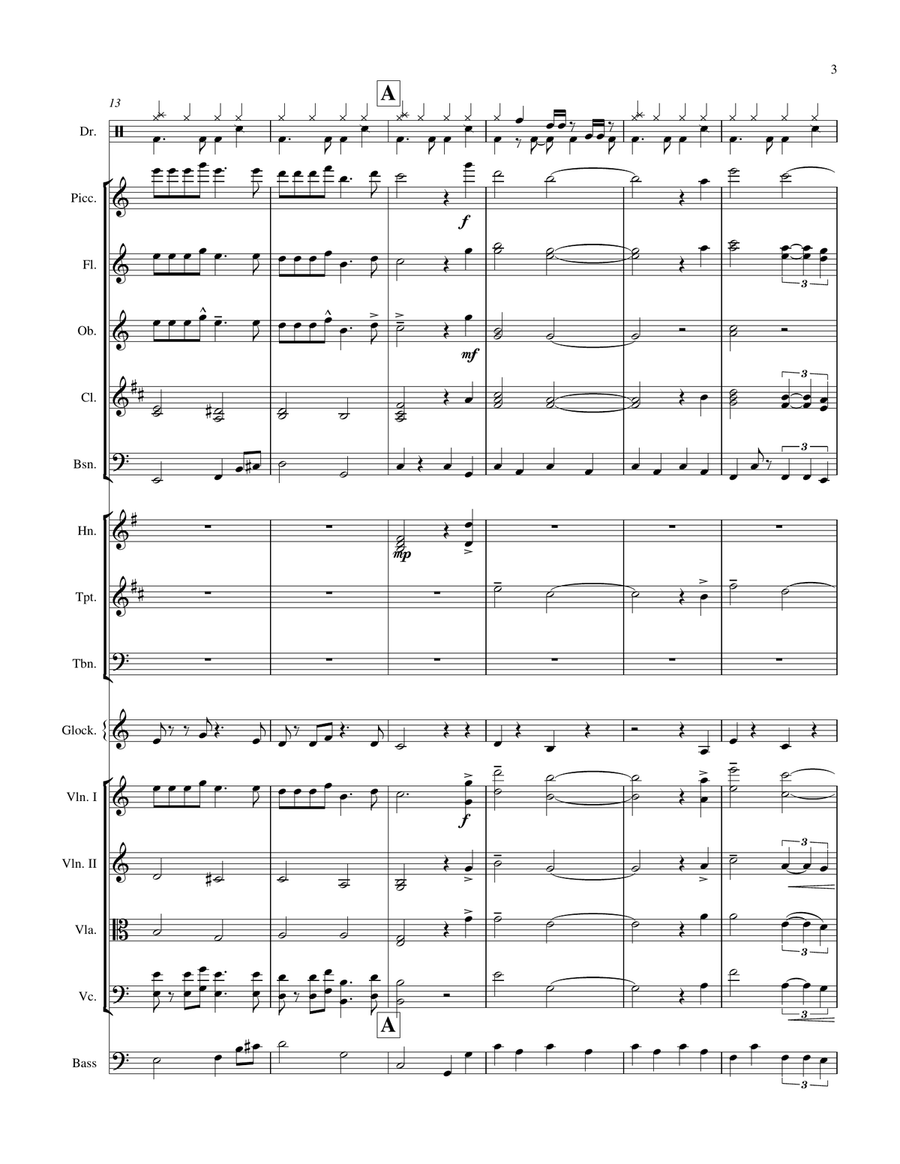 Medley: Venus with Venus Full Orchestra scores gallery preview page 3