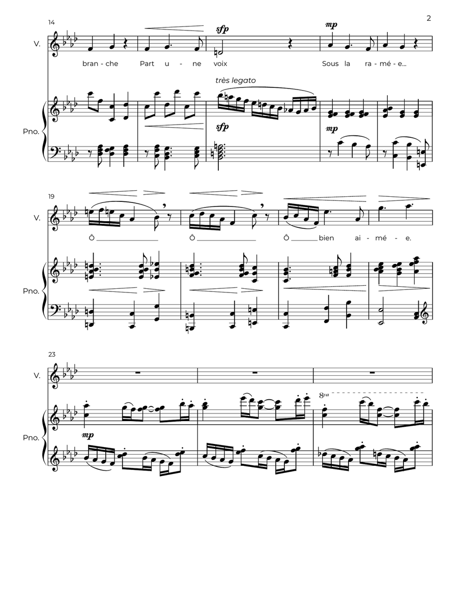 L'heure exquise L'heure exquise Voice scores gallery preview page 2