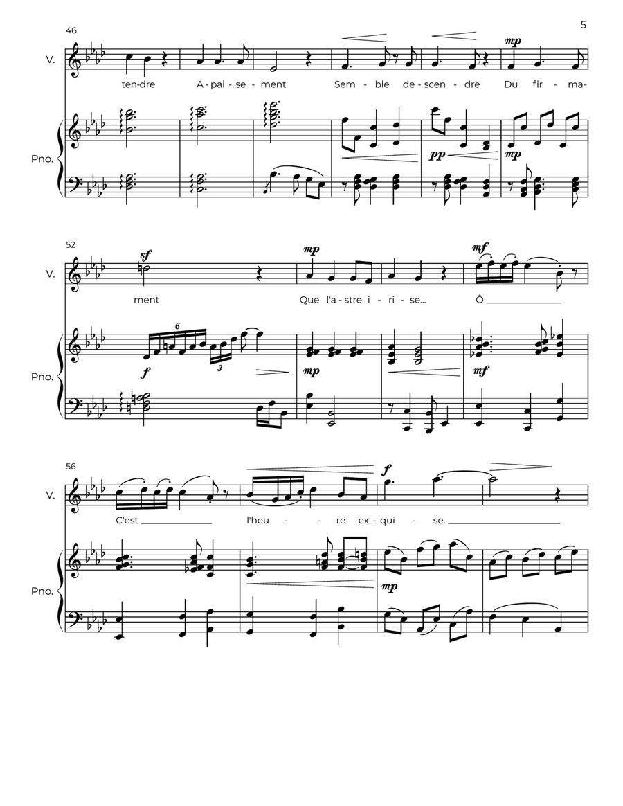 L'heure exquise L'heure exquise Voice scores gallery preview page 5