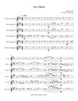 Robert Parsons Ave Maria arranged for saxophone sextet