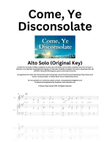 Come, Ye Disconsolate - Low Voice (Original Key)