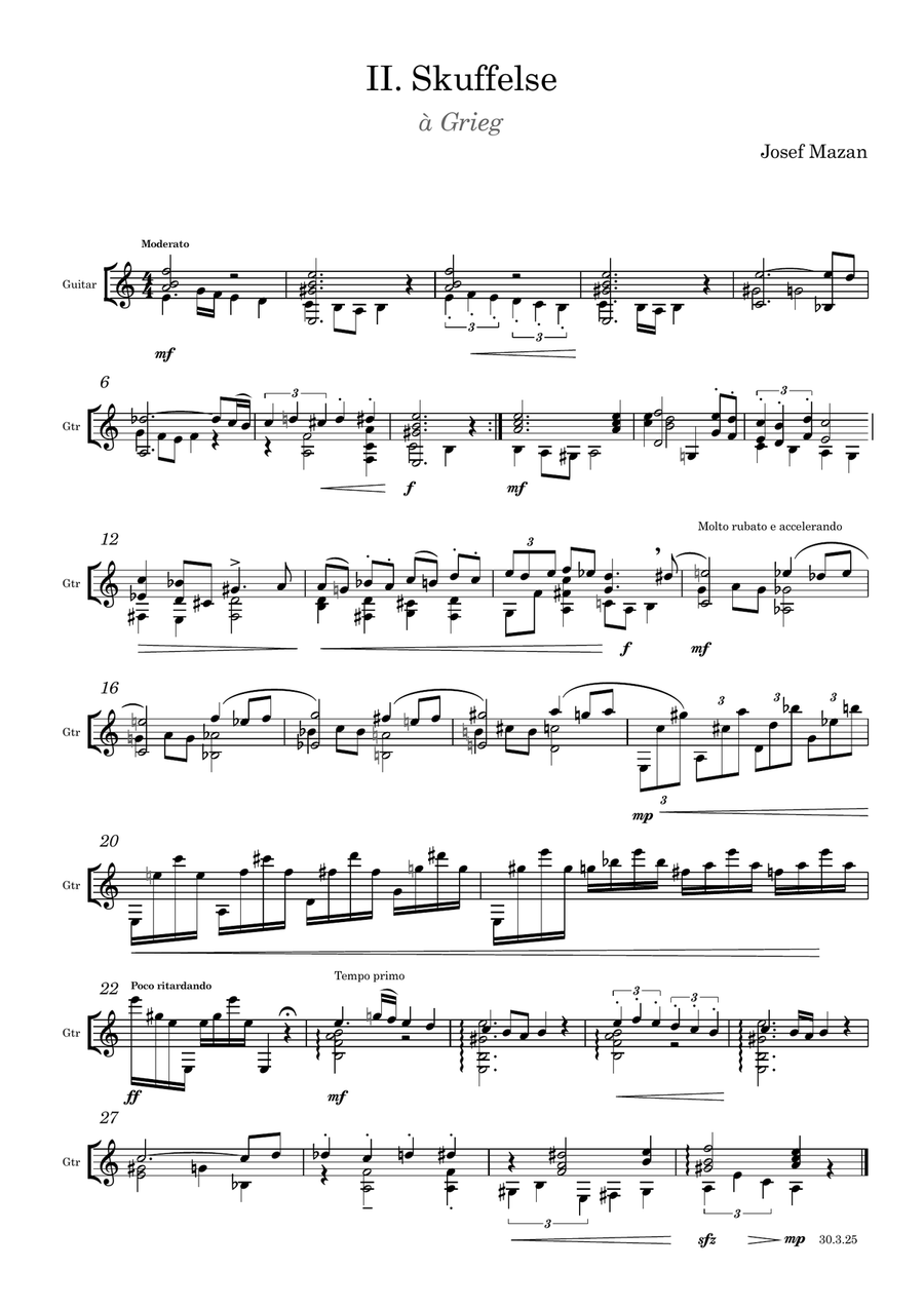 5 Gitarstemninger Acoustic Guitar scores gallery preview page 3
