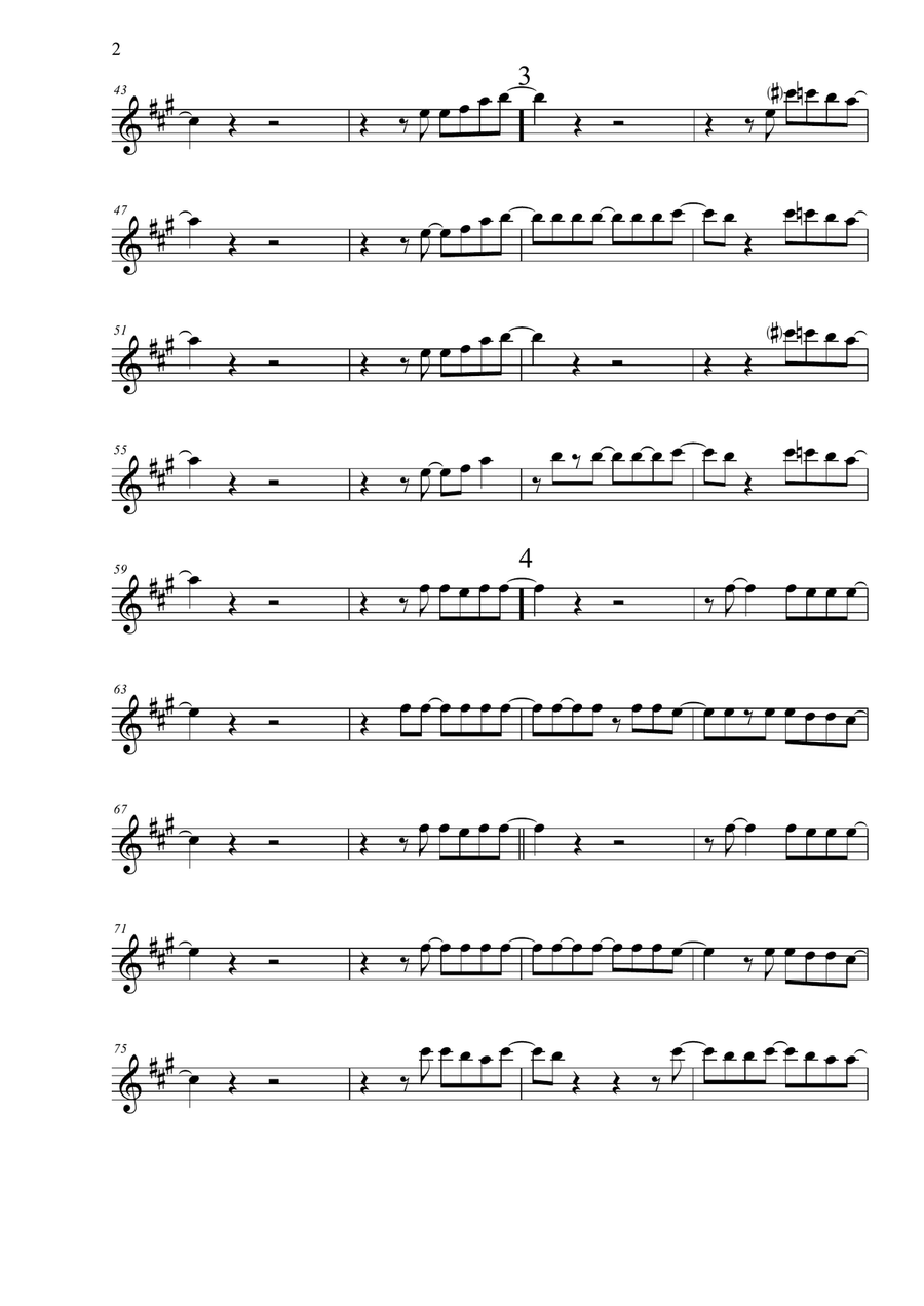 Stumblin' In Stumblin' In Tenor Saxophone scores gallery preview page 2