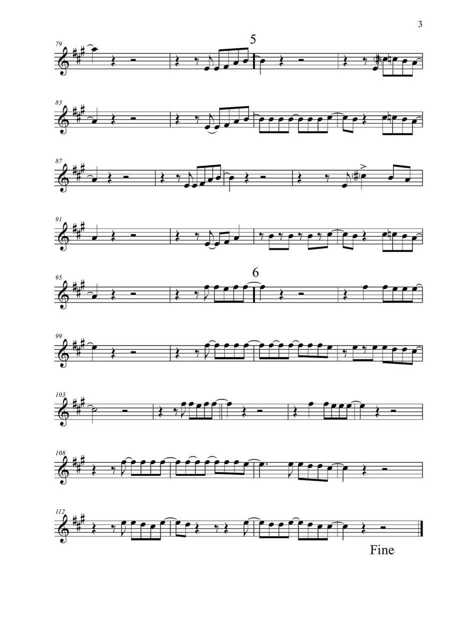 Stumblin' In Stumblin' In Tenor Saxophone scores gallery preview page 3