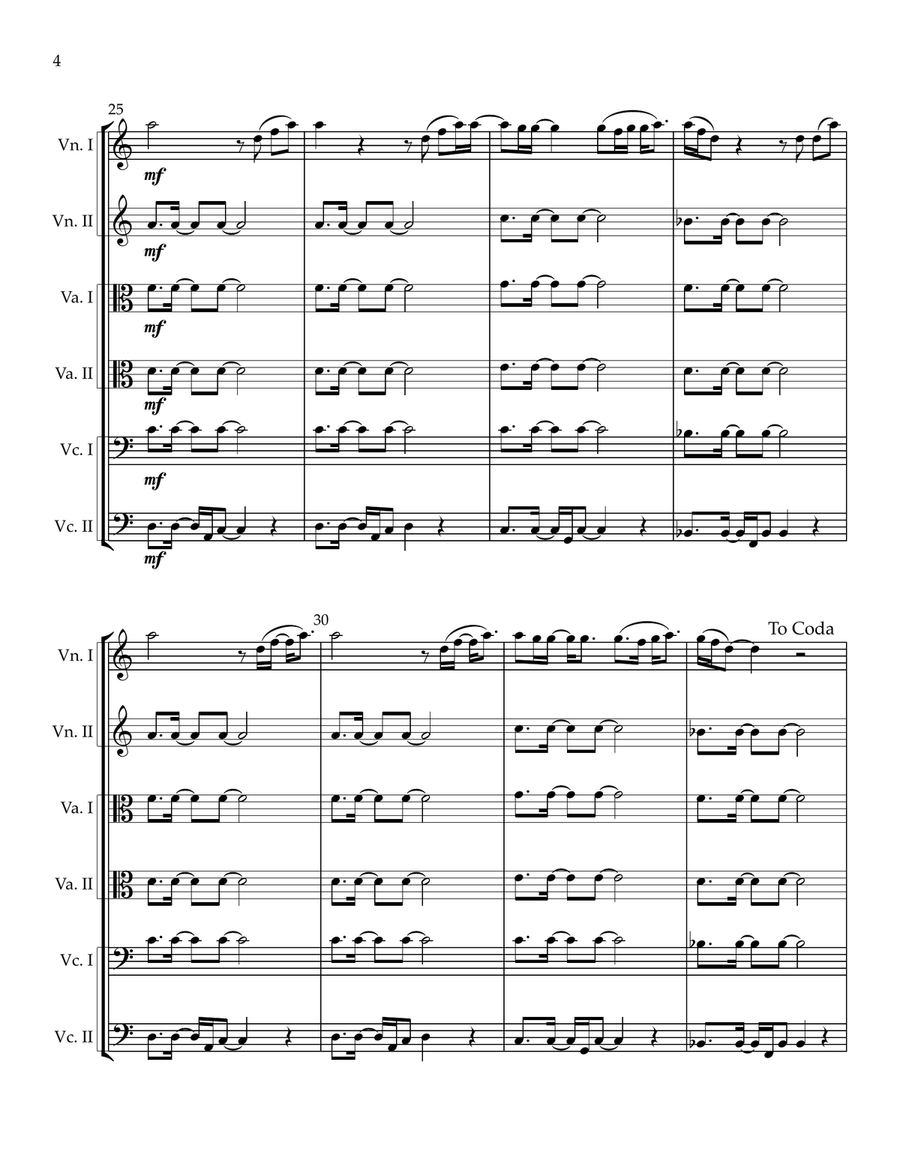 Broken Wings Broken Wings String Orchestra scores gallery preview page 4