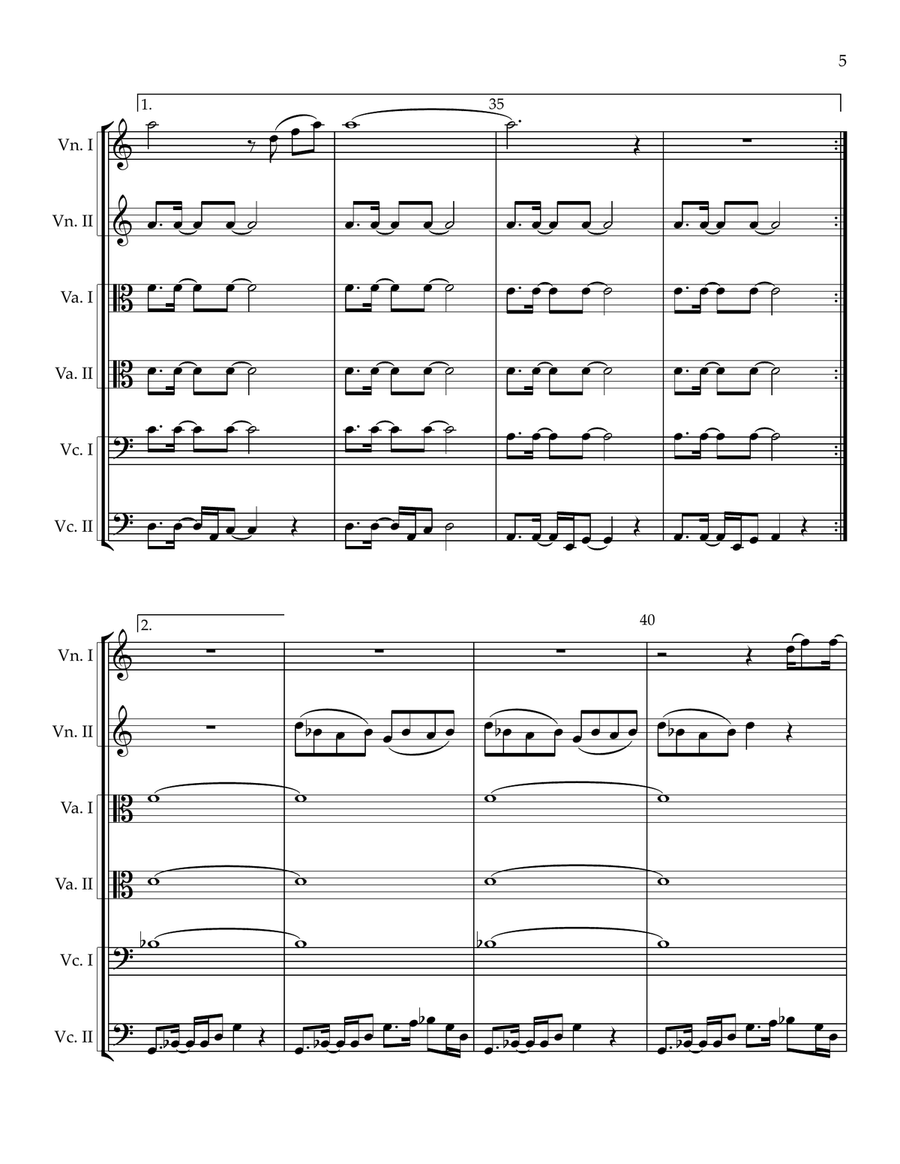 Broken Wings Broken Wings String Orchestra scores gallery preview page 5