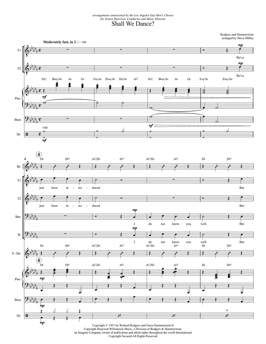 Shall We Dance? Shall We Dance? Small Ensemble scores gallery preview page 1