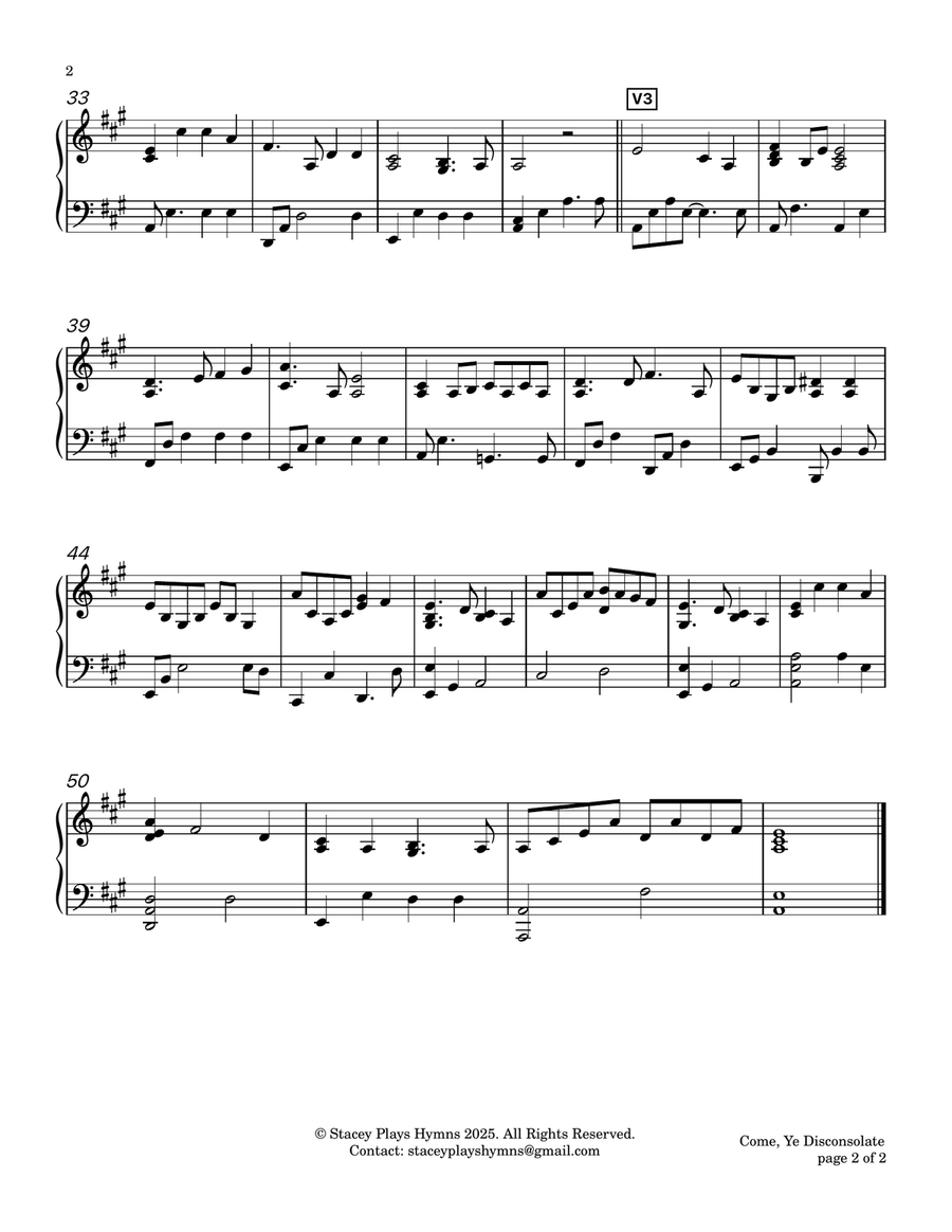 Come, Ye Disconsolate - Soprano Alto (Low Voice - Original Key) SA scores gallery preview page 5