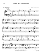 Come, Ye Disconsolate - Higher Voice (Normal Congregational Range) Piano, Vocal scores gallery preview page 3