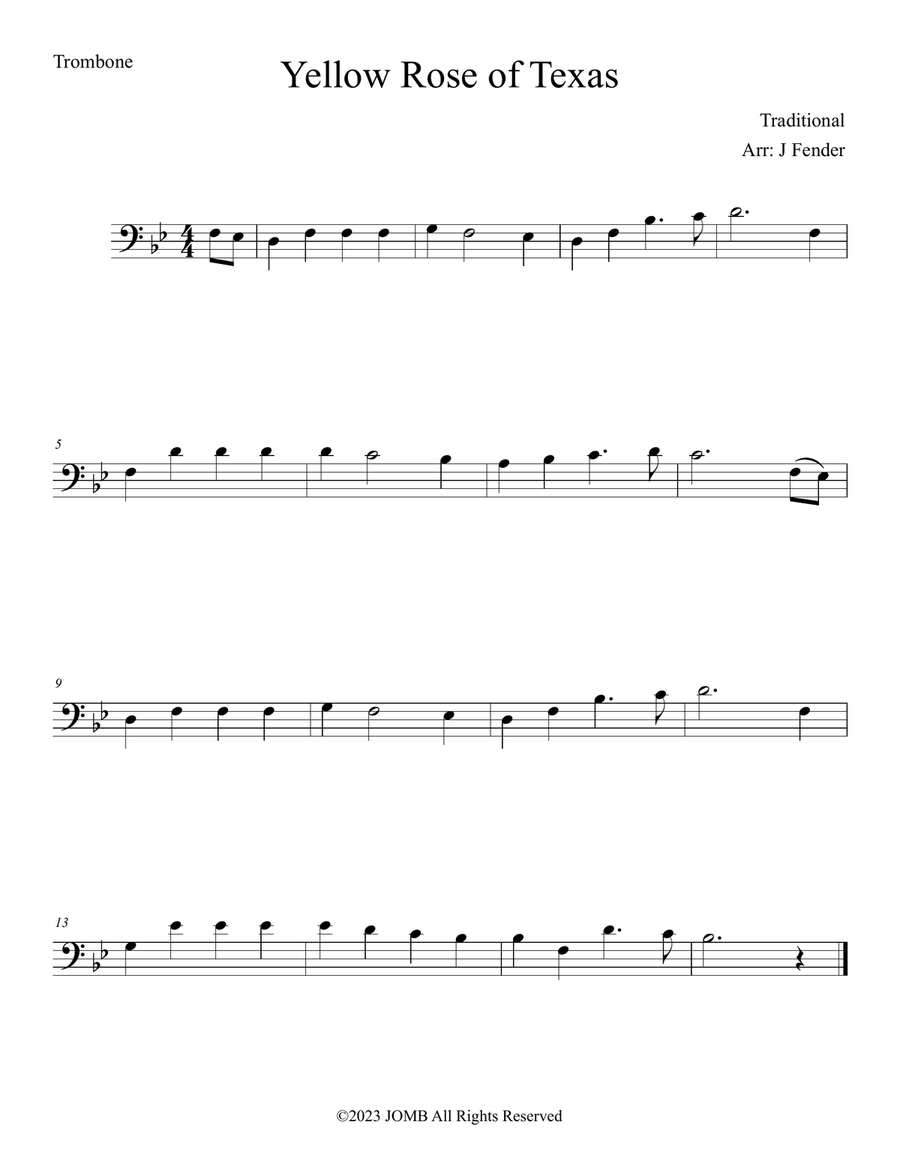 Yellow Rose of Texas Yellow Rose of Texas Easy Piano scores gallery preview page 1