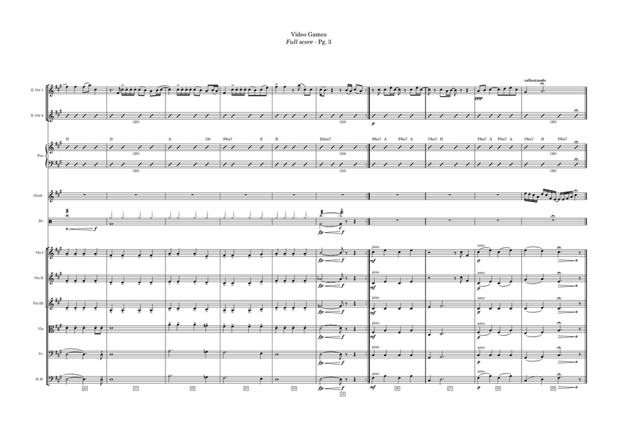 Video Games Video Games Small Ensemble scores gallery preview page 3