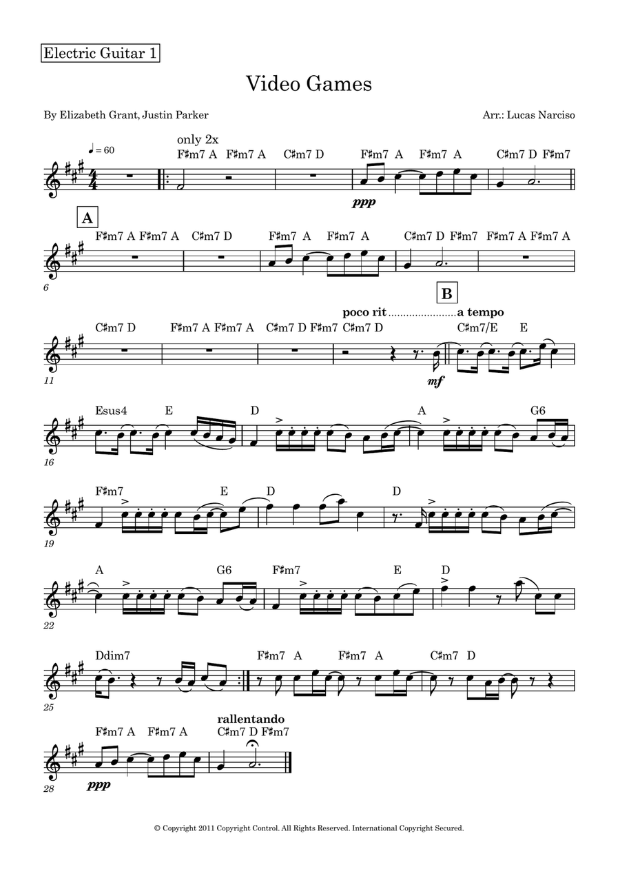 Video Games Video Games Small Ensemble scores gallery preview page 4