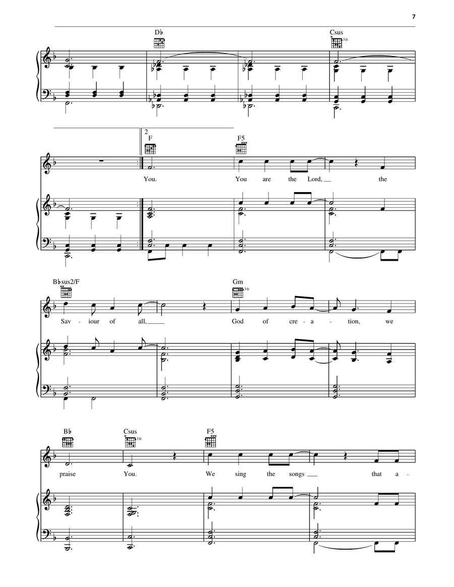 Awaken The Dawn Awaken The Dawn Piano, Vocal, Guitar scores gallery preview page 4
