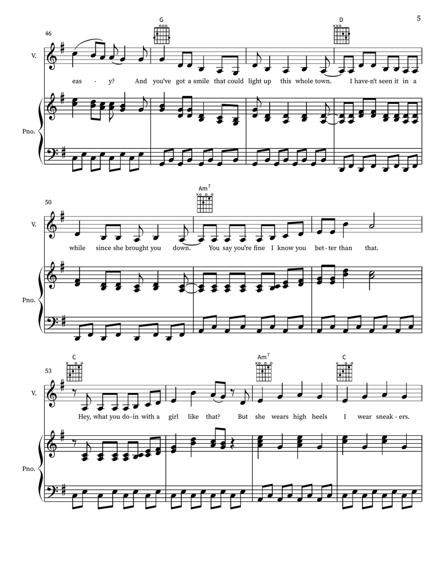 You Belong With Me You Belong With Me Piano, Vocal scores gallery preview page 5