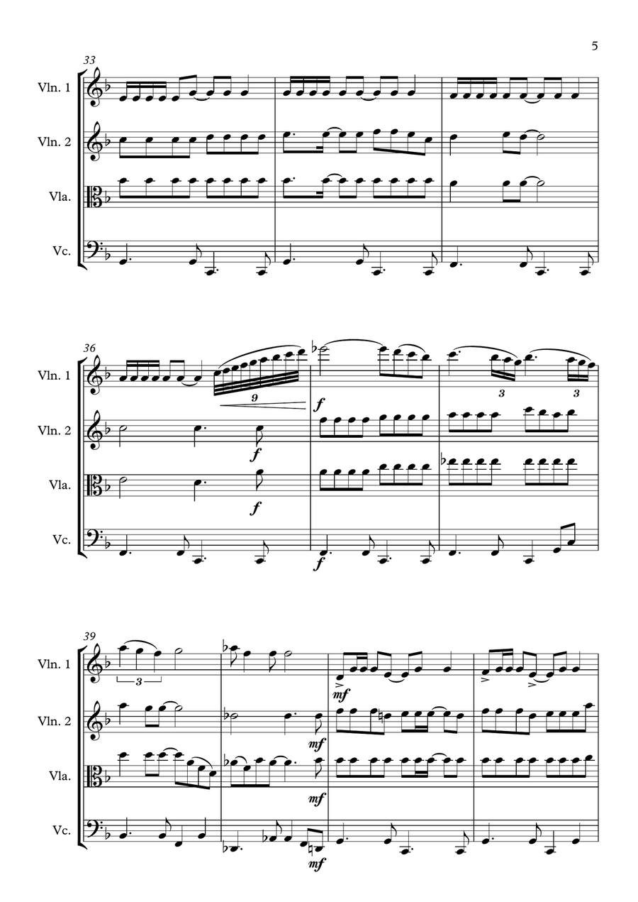 Somethin' Stupid Somethin' Stupid String Quartet scores gallery preview page 5