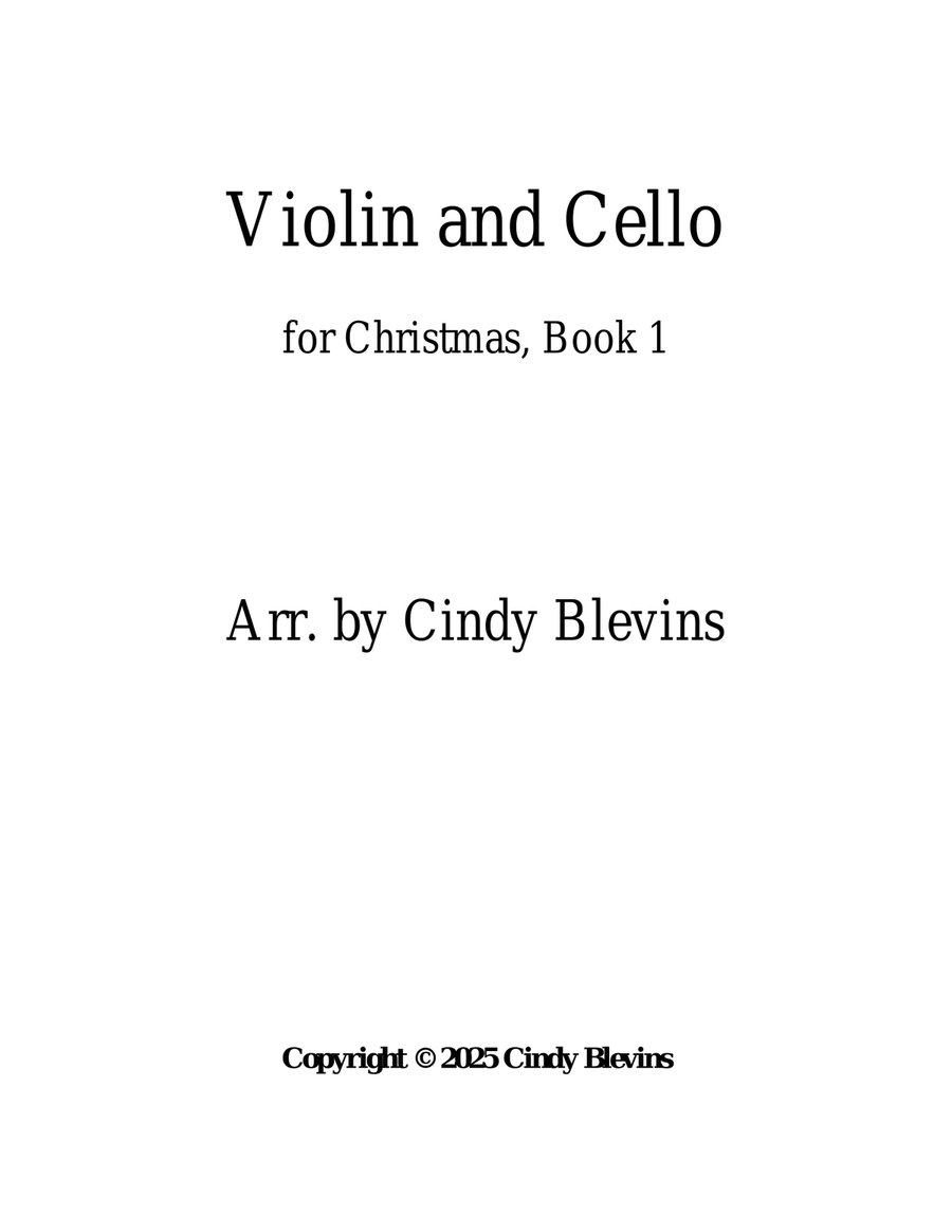 Violin and Cello for Christmas, Book 1 (12 Arrangements) String Duet scores gallery preview page 6